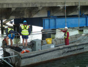 marine scaffolding poole bridge