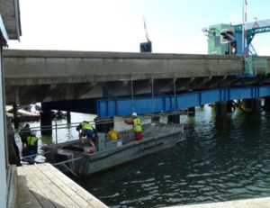 marine scaffolding poole bridge