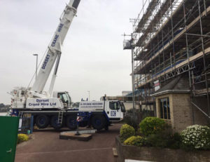 temp roof scaffolding sundance rd Poole