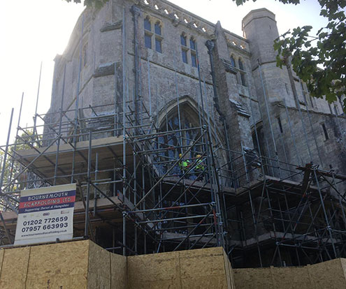 Christchurch Priory - Heritage and Conservation Scaffolding