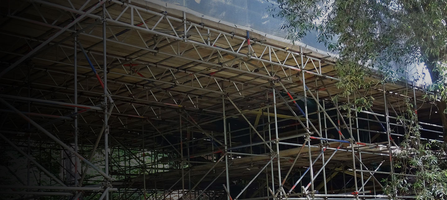 Middle Chine Bridge Restoration Scaffolding