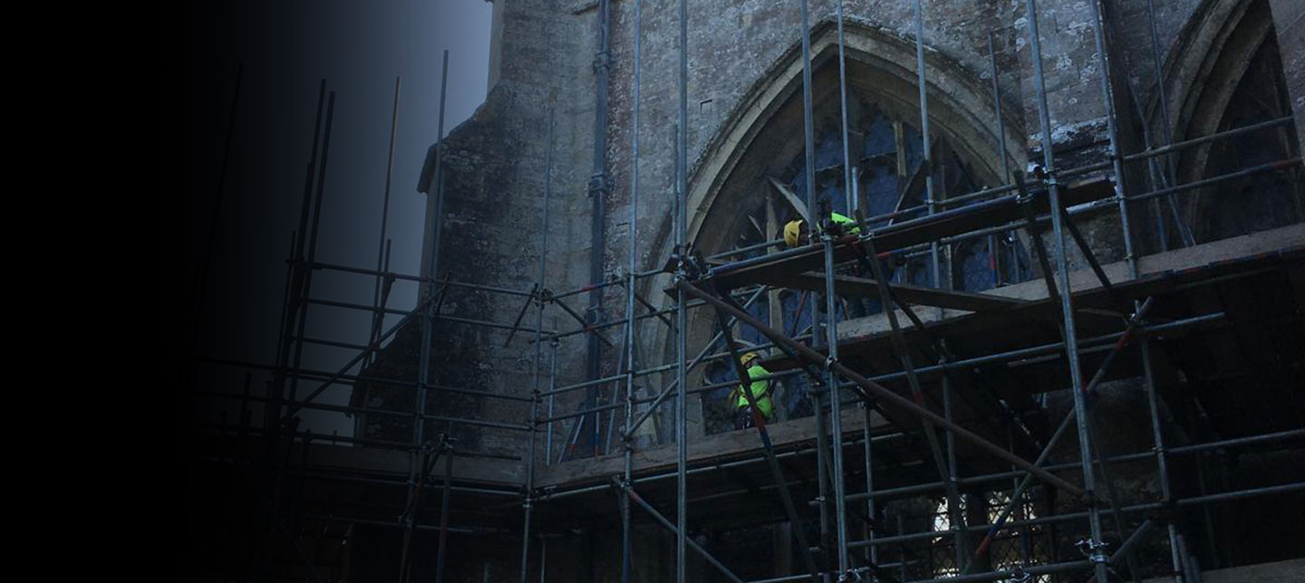 Christchurch Priory Church Scaffolding